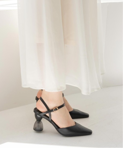 RANDA（ランダ）の「ヒールコンシャスバックストラップパンプス（パンプス・レディース・イエロー/アイボリー/ブラック・S/M/LL/L）」の10枚目の写真