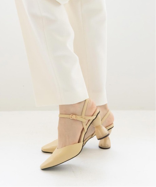 RANDA（ランダ）の「ヒールコンシャスバックストラップパンプス（パンプス・レディース・イエロー/アイボリー/ブラック・S/M/LL/L）」の15枚目の写真