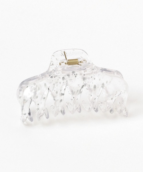 LEPSIM（レプシィム）の「クリアバンスクリップ　195769（その他ヘアアクセサリー・レディース・カーキ/シルバー/ベージュ・ONE SIZE）」の4枚目の写真