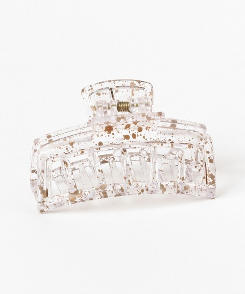 LEPSIM（レプシィム）の「クリアバンスクリップ　195769（その他ヘアアクセサリー・レディース・カーキ/シルバー/ベージュ・ONE SIZE）」の5枚目の写真