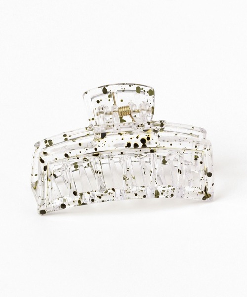 LEPSIM（レプシィム）の「クリアバンスクリップ　195769（その他ヘアアクセサリー・レディース・カーキ/シルバー/ベージュ・ONE SIZE）」の6枚目の写真