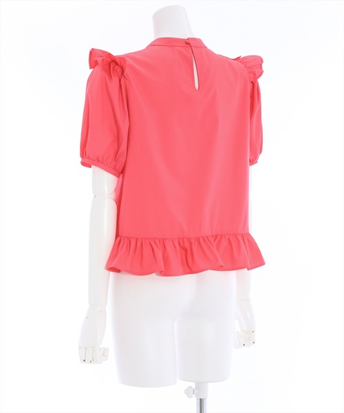 clear（クリア）の「アシンメトリーフリルデザインブラウス≪2024SS≫（シャツ/ブラウス・レディース・ピンク/オフホワイト/ブラック/ベージュ・F）」の15枚目の写真