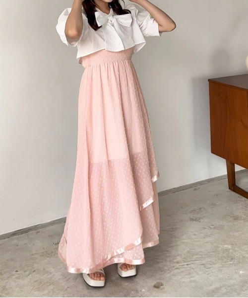 apres jour by あかちゃす(アプレジュールバイアカチャス)の「【あかちゃすコラボアイテム】ショートボウタイブラウス【ZOZOTOWN限定アイテム】(シャツ/ブラウス・レディース・ブラック/オフホワイト・X-LARGE/フリー)」の7枚目の写真