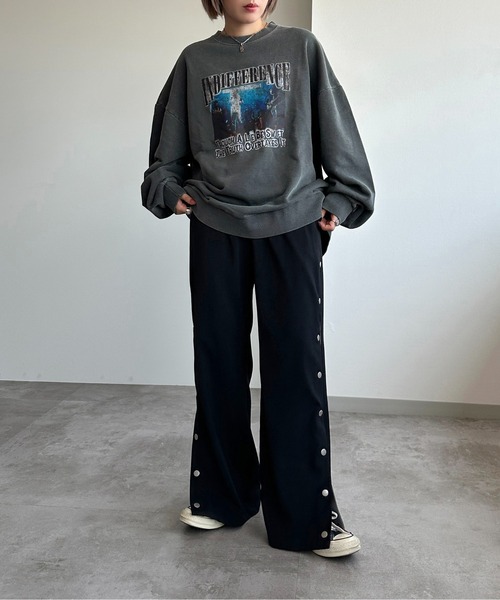 apres jour mignon（アプレジュールミニョン）の「バスケパンツ【ZOZOTOWN限定アイテム】（その他パンツ・レディース・ブラック/グレー/オフホワイト/チャコールグレー/ブラウン系その他・MEDIUM/SMALL/X-LARGE）」の18枚目の写真