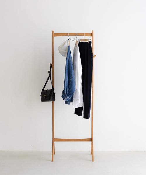 studio CLIP（スタディオクリップ）の「【daily CLIP】無垢のハンガーラック（家具・レディース・ブラウン・FREE）」の13枚目の写真