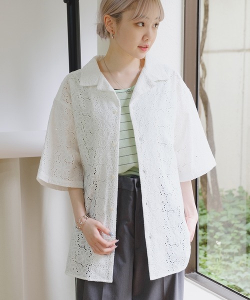 WHIMSIC（ウィムジック）の「【UNISEX】フラワーパターンレース