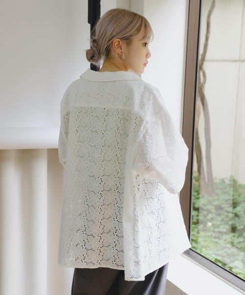 WHIMSIC（ウィムジック）の「【UNISEX】フラワーパターンレース