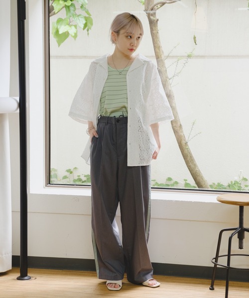 WHIMSIC（ウィムジック）の「【UNISEX】フラワーパターンレース