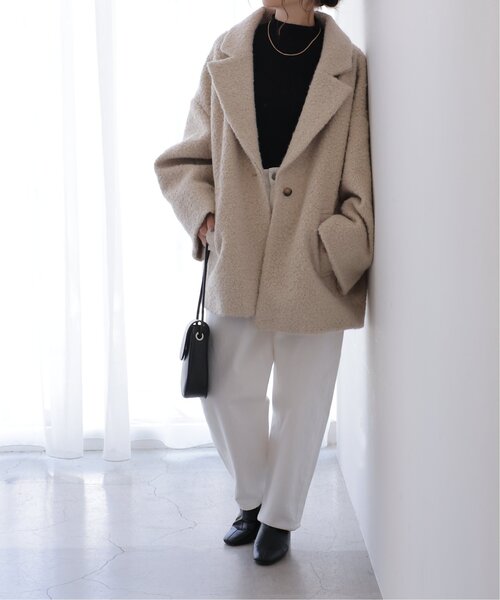 frames RAY CASSIN（フレームスレイカズン）の「フェイクリングウールテーラードコート（その他アウター・レディース・モカ/ベージュ・FREE）」の8枚目の写真