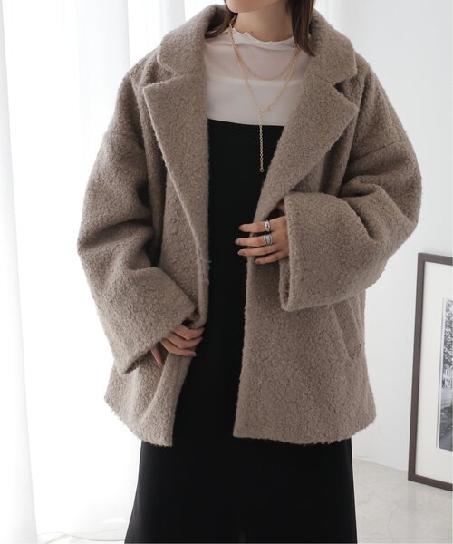 frames RAY CASSIN（フレームスレイカズン）の「フェイクリングウールテーラードコート（その他アウター・レディース・モカ/ベージュ・FREE）」の21枚目の写真