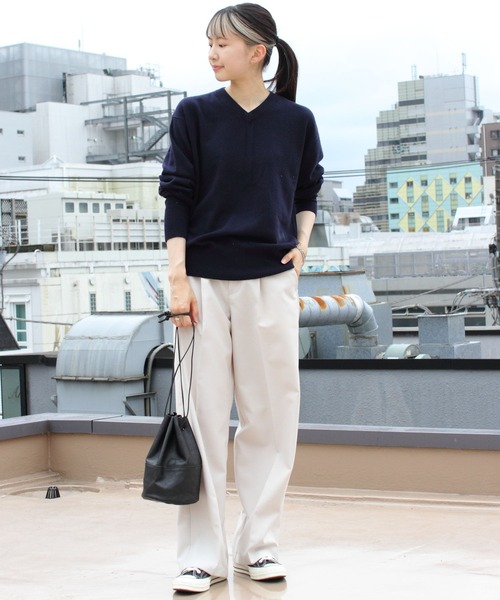 THE SHINZONE（ザ　シンゾーン）の「THE SHINZONE/シンゾーン　スラックス　TW SLACKS 23AMSPA05（スラックス・レディース・ネイビー/グリーン/ナチュラル・32/34/36）」の5枚目の写真