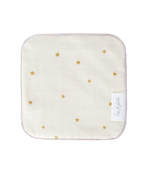 lien de famille (リヤンドファミーユ)の「オーガニックコットンミニタオル(その他ベビー用品・キッズ・グリーン系その他/ブルー系その他/イエロー/ピンク/ホワイト系その他/その他/グレー系その他/ブラウン系その他/イエロー系その他/スモークピンク・ONE SIZE)」の2枚目の写真