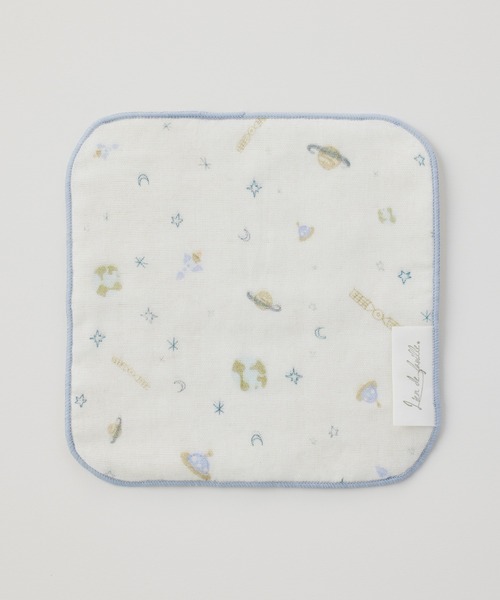 lien de famille (リヤンドファミーユ)の「オーガニックコットンミニタオル(その他ベビー用品・キッズ・グリーン系その他/ブルー系その他/イエロー/ピンク/ホワイト系その他/その他/グレー系その他/ブラウン系その他/イエロー系その他/スモークピンク・ONE SIZE)」の6枚目の写真