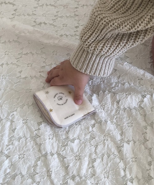 lien de famille (リヤンドファミーユ)の「オーガニックコットンミニタオル(その他ベビー用品・キッズ・グリーン系その他/ブルー系その他/イエロー/ピンク/ホワイト系その他/その他/グレー系その他/ブラウン系その他/イエロー系その他/スモークピンク・ONE SIZE)」の14枚目の写真