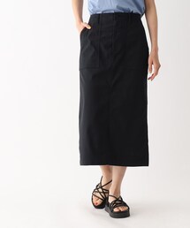 OPAQUE.CLIP | オーガニックコットン混 ベイカースカート【洗濯機洗い可/ストレッチ】(スカート)