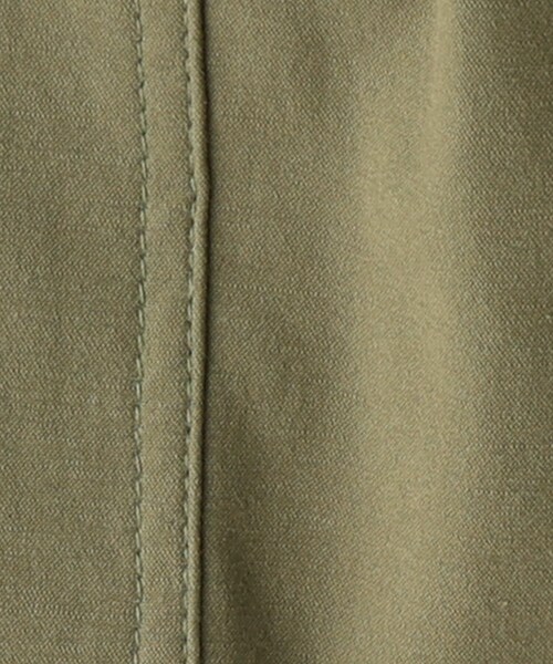 OPAQUE.CLIP（オペークドットクリップ）の「オーガニックコットン混 ベイカースカート【洗濯機洗い可/ストレッチ】（スカート・レディース・カーキ/ブラック/ボルドー・42/40/38/36/34）」の4枚目の写真