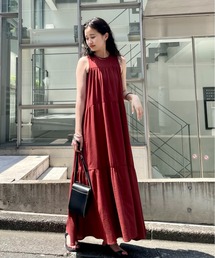【サイズ展開あり】バックシャンティアードワンピース