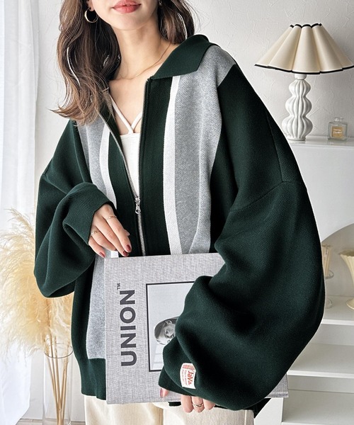 Java(ジャバ)の「《Java ジャバコラボ》大人レトロな一枚。ヴィンテージ風ニットカーディガン(カーディガン/ボレロ・レディース・アイボリー/ブラウン/ネイビー/グリーン/グレイッシュベージュ・LARGE/X-LARGE/SMALL/MEDIUM)」の14枚目の写真