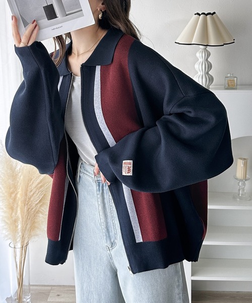 Java(ジャバ)の「《Java ジャバコラボ》大人レトロな一枚。ヴィンテージ風ニットカーディガン(カーディガン/ボレロ・レディース・アイボリー/ブラウン/ネイビー/グリーン/グレイッシュベージュ・LARGE/X-LARGE/SMALL/MEDIUM)」の12枚目の写真