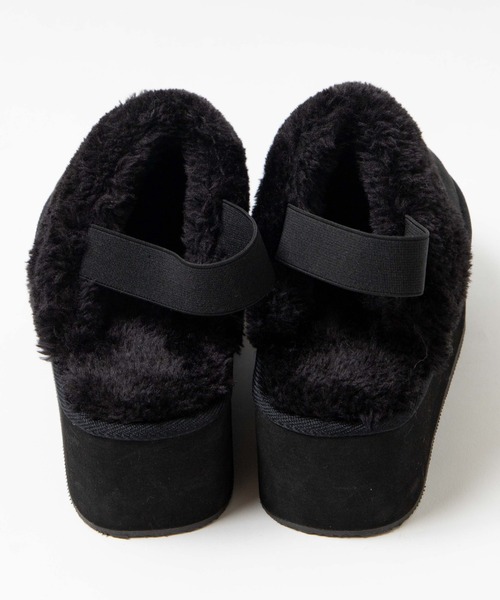WEGO（ウィゴー）の「WEGO/フェイクムートンサボ（スリッポン・レディース・ベージュ/ブラック・MEDIUM/LARGE）」の13枚目の写真