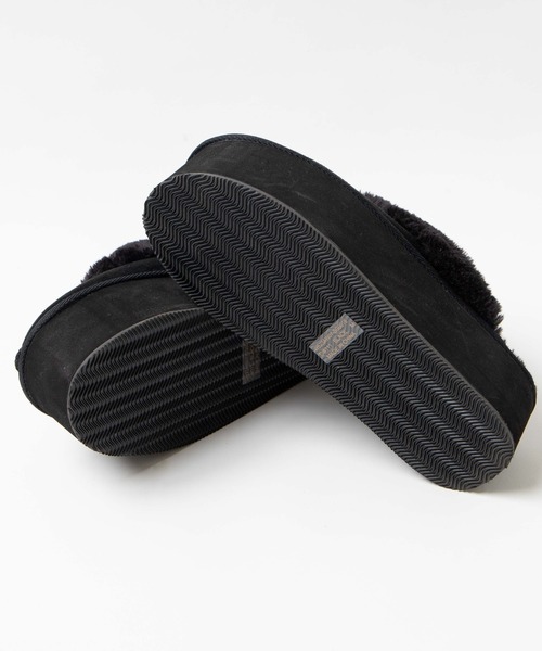 WEGO（ウィゴー）の「WEGO/フェイクムートンサボ（スリッポン・レディース・ベージュ/ブラック・MEDIUM/LARGE）」の16枚目の写真