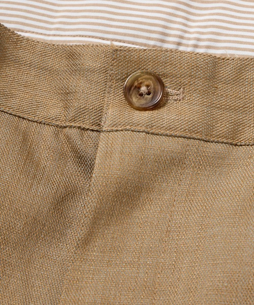 MEN'S BIGI（メンズビギ）の「スラブデイム調ロイヤルオックスシャンブレースラックスパンツ（スラックス・メンズ・ベージュ/ネイビー/ブラウン/グレー・01/02/03/04）」の20枚目の写真