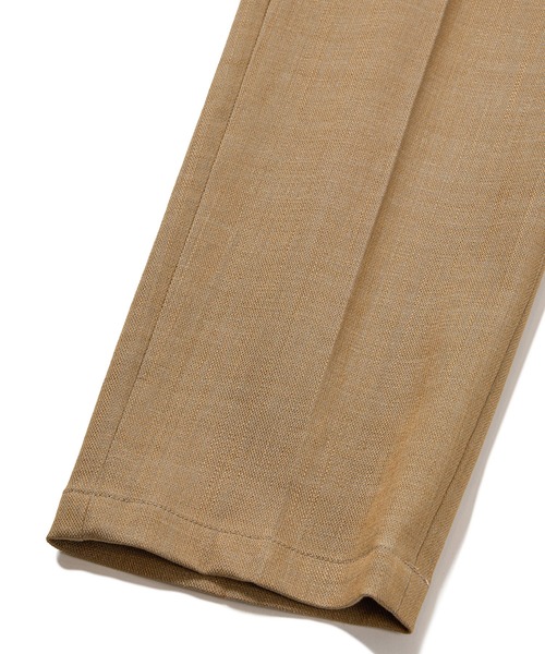 MEN'S BIGI（メンズビギ）の「スラブデイム調ロイヤルオックスシャンブレースラックスパンツ（スラックス・メンズ・ベージュ/ネイビー/ブラウン/グレー・01/02/03/04）」の8枚目の写真