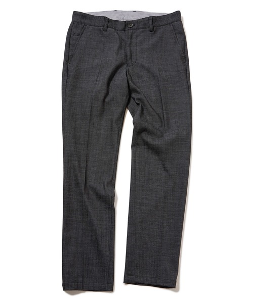 MEN'S BIGI（メンズビギ）の「スラブデイム調ロイヤルオックスシャンブレースラックスパンツ（スラックス・メンズ・ベージュ/ネイビー/ブラウン/グレー・01/02/03/04）」の21枚目の写真