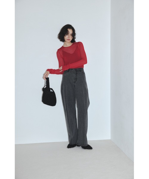 styling/(スタイリング)の「サイドシームレス デニムパンツ(デニムパンツ・レディース・グレー/インディゴブルー・0/1/2)」の17枚目の写真