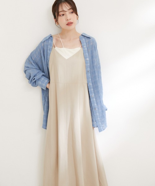 VIS(ビス)の「【洗える】オーバーサイズチェックシアーシャツ(シャツ/ブラウス・レディース・ホワイト/ブラック/ブルー系その他4・FREE)」の22枚目の写真