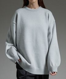 cussil（クシル）の「【cussil/クシル】ハイファンクショナルニット ワイドバルーンスリーブ ルーズ セーター（ニット/セーター）」