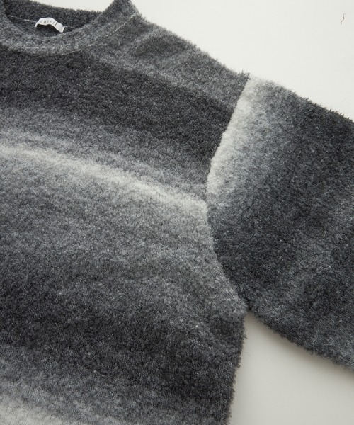 【cussil/クシル】ハイファンクショナルニット ワイドバルーンスリーブ ルーズ セーター（ニット/セーター）｜cussil（クシル）