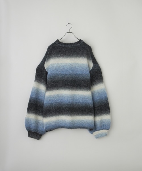 【cussil/クシル】ハイファンクショナルニット ワイドバルーンスリーブ ルーズ セーター（ニット/セーター）｜cussil（クシル）