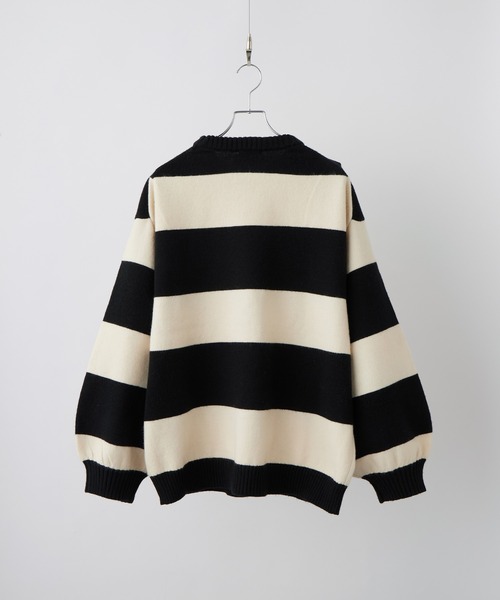 【cussil/クシル】ハイファンクショナルニット ワイドバルーンスリーブ ルーズ セーター（ニット/セーター）｜cussil（クシル）