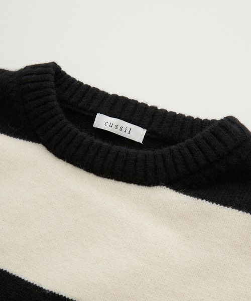 【cussil/クシル】ハイファンクショナルニット ワイドバルーンスリーブ ルーズ セーター（ニット/セーター）｜cussil（クシル）