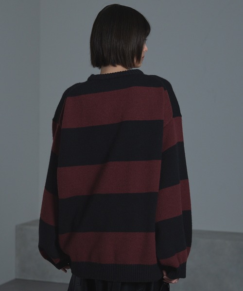 【cussil/クシル】ハイファンクショナルニット ワイドバルーンスリーブ ルーズ セーター（ニット/セーター）｜cussil（クシル）