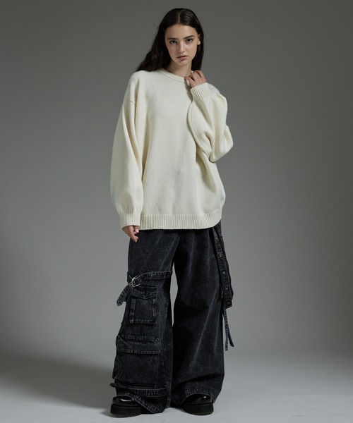 お洒落❣️23年モデル❗ブリーフィング　ウールニット⭐ ヨーク YOKE 24AW BRUSHED MOHAIR KNIT SHIRTモヘアニット