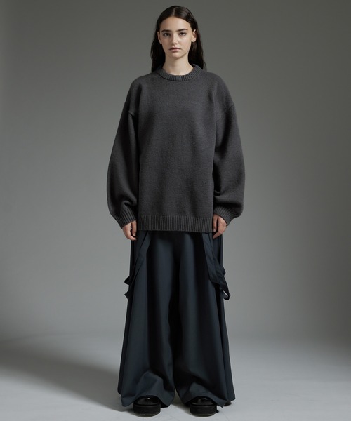 cussil/クシル】ハイファンクショナルニット ワイドバルーン