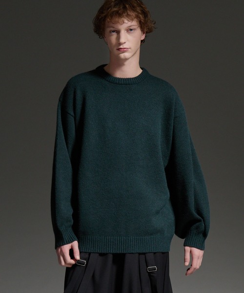 cussil/クシル】ハイファンクショナルニット ワイドバルーンスリーブ