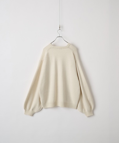 【cussil/クシル】ハイファンクショナルニット ワイドバルーンスリーブ ルーズ セーター（ニット/セーター）｜cussil（クシル）