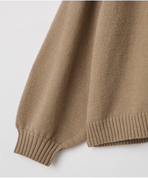 【cussil/クシル】ハイファンクショナルニット ワイドバルーンスリーブ ルーズ セーター（ニット/セーター）｜cussil（クシル）