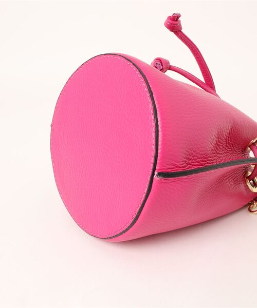 ROSE BUD（ローズバッド）の「(MAXFLY)バケツ型巾着ショルダーバッグ（ショルダーバッグ・レディース・ブラック/ピンク・FREE）」の7枚目の写真