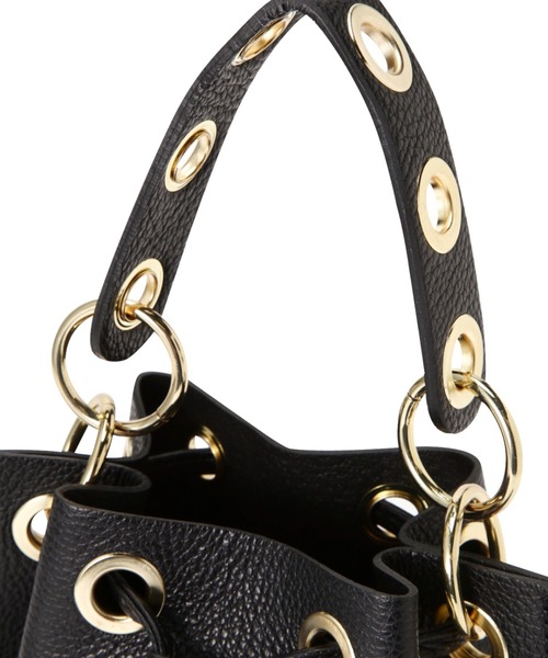 ROSE BUD（ローズバッド）の「(MAXFLY)バケツ型巾着ショルダーバッグ（ショルダーバッグ・レディース・ブラック/ピンク・FREE）」の8枚目の写真