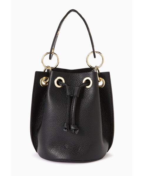 ROSE BUD（ローズバッド）の「(MAXFLY)バケツ型巾着ショルダーバッグ（ショルダーバッグ・レディース・ブラック/ピンク・FREE）」の15枚目の写真