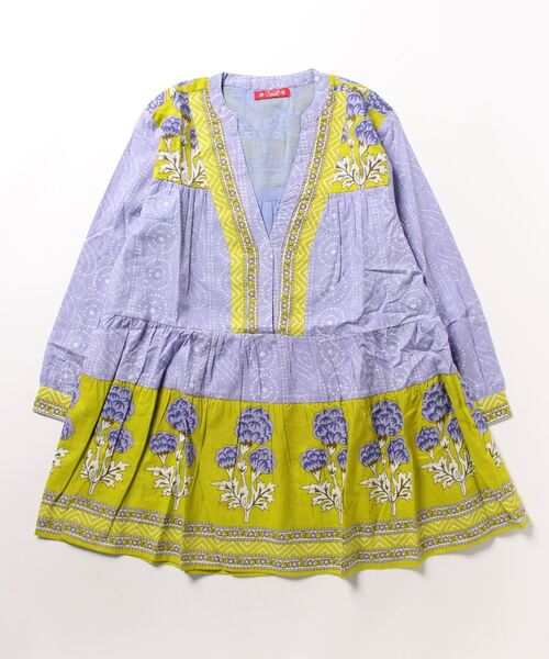 チャイハネ（チャイハネ）の「【チャイハネ】シボリフブラウス（シャツ/ブラウス・レディース・ラベンダー/ネイビー/ワイン・FREE）」の3枚目の写真