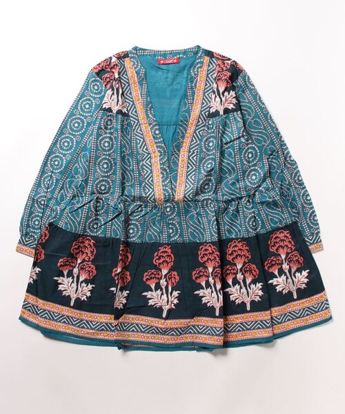 チャイハネ（チャイハネ）の「【チャイハネ】シボリフブラウス（シャツ/ブラウス・レディース・ラベンダー/ネイビー/ワイン・FREE）」の2枚目の写真