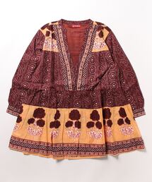 【チャイハネ】シボリフブラウス