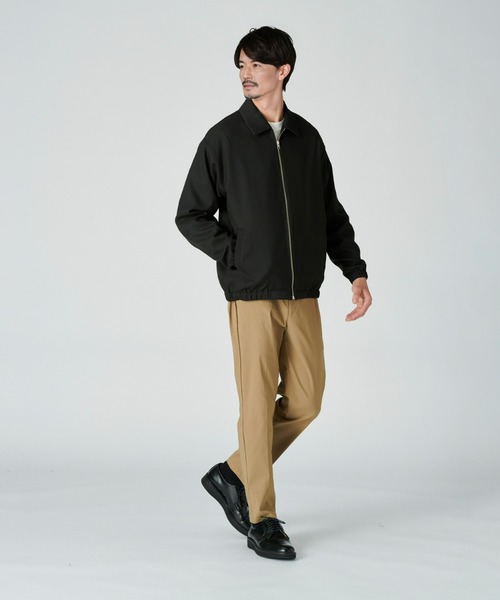Right-on(ライトオン)の「【PLUS ONE】撥水ショートジップブルゾン(ブルゾン・メンズ・ブラック×グレー/ブラック・M/XL/L)」の4枚目の写真