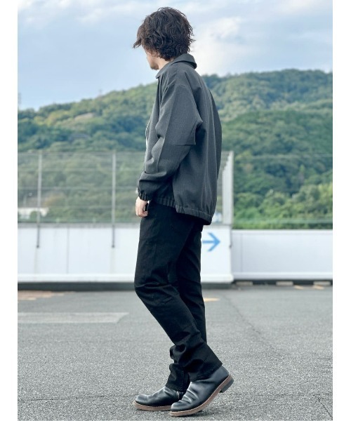 Right-on(ライトオン)の「【PLUS ONE】撥水ショートジップブルゾン(ブルゾン・メンズ・ブラック×グレー/ブラック・M/XL/L)」の18枚目の写真