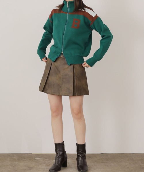 ROOPTOKYO（ループトウキョウ）の「COLLEGE HIGHNECK KNIT/カレッジハイネックニット（ニット/セーター・レディース・チャコール/ベージュ/ネイビー/グリーン・FREE）」の9枚目の写真